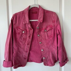 Vintage Pink Denim Jean Jacket